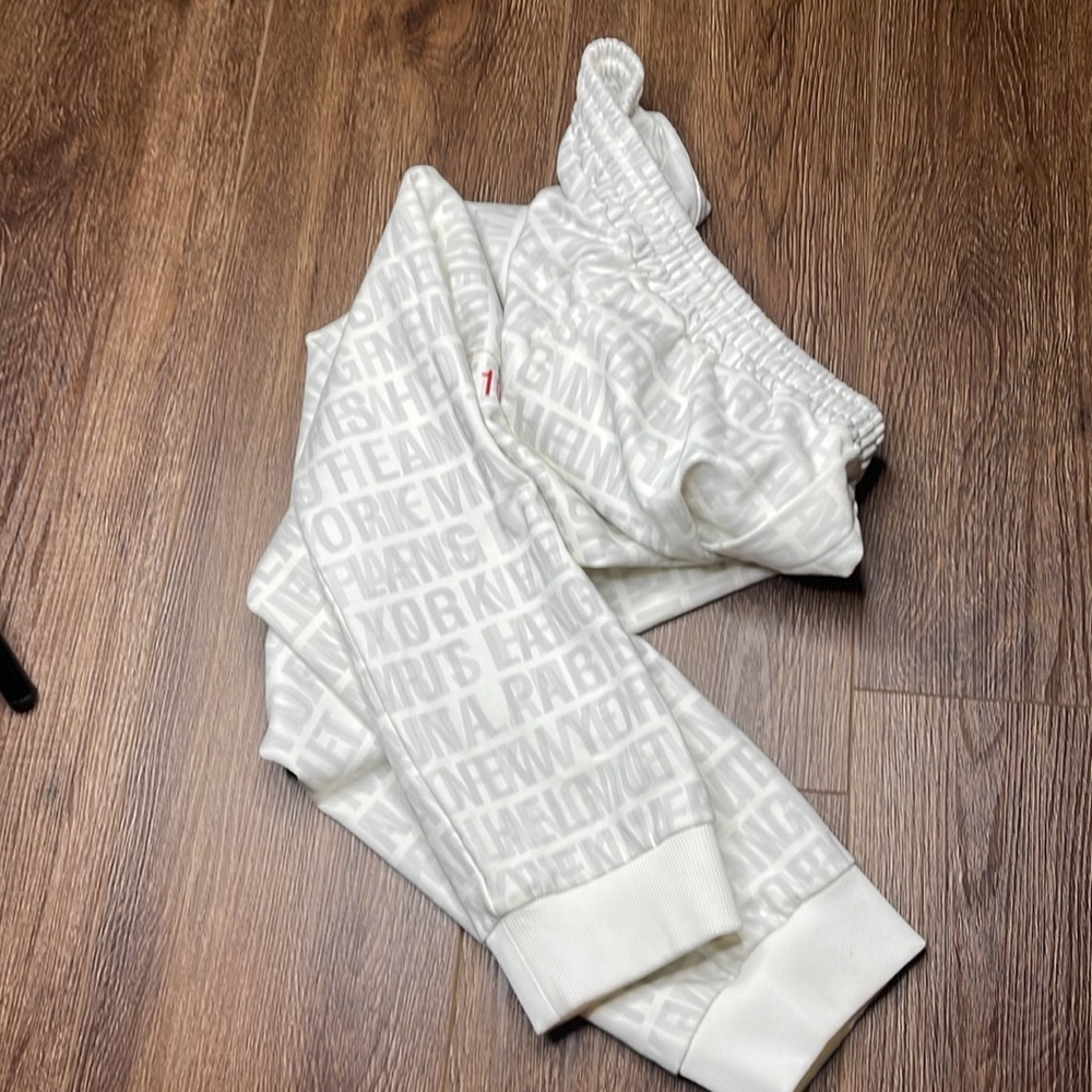 Helmut Lang White printed lounge pants M - Picture 10 of 13